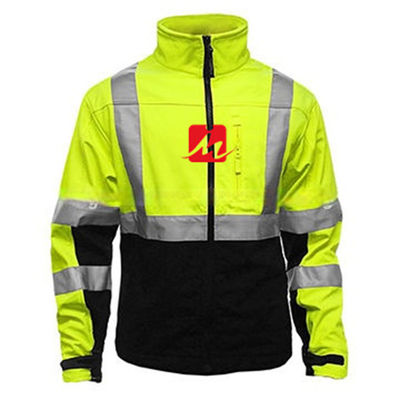 Abiti da lavoro riflettenti del rivestimento di sicurezza di Softshell degli alti indumenti di visibilità EN471