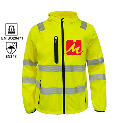 Alti abiti da lavoro impermeabili di Vis Uniform Reflective Work Jacket degli indumenti di visibilità ciao