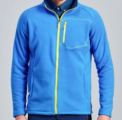 Usura di uomini del poliestere dello zip del rivestimento del vello di inverno di sport all'aperto