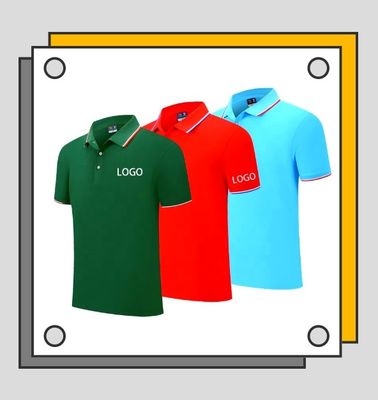 Polo Quick Dry Collared Shirts 100% degli uomini delle camice di cotone del poliestere