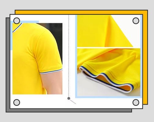 Polo Quick Dry Collared Shirts 100% degli uomini delle camice di cotone del poliestere