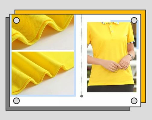 Polo Quick Dry Collared Shirts 100% degli uomini delle camice di cotone del poliestere