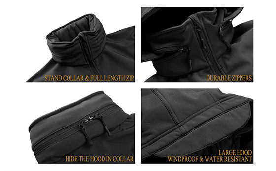 Rivestimento di riciclaggio antivento impermeabile all'aperto di Softshell