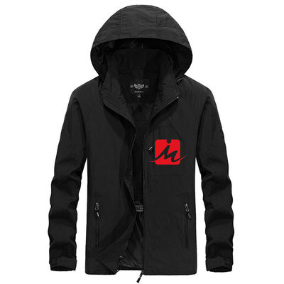Cappotto casuale dei rivestimenti della giacca a vento degli uomini impermeabili incappucciati militari della giacca a vento