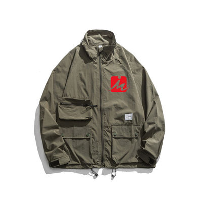 I rivestimenti impermeabili incappucciati della giacca a vento balzano rivestimento di Autumn Outdoor Light Windbreaker
