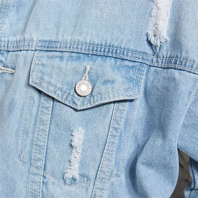 Rivestimento di guida casuale di Streetwear dei rivestimenti del denim del ricamo del cotone del poliestere