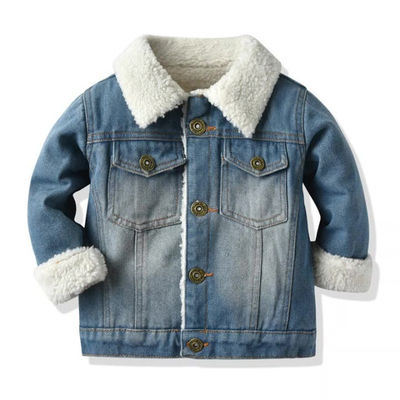 Il bambino delle ragazze del ricamo del denim dei rivestimenti dei ragazzi su ordinazione dell'OEM Outwear il rivestimento
