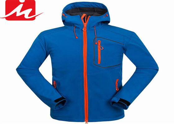 Rivestimento dell'elastam del poliestere degli uomini all'aperto di inverno dei rivestimenti impermeabili di Softshell dell'idrorepellente