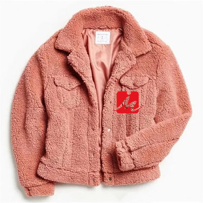 rivestimento del camionista di sherpa del vello di shearling delle tasche del petto di inverno 2 per gli uomini