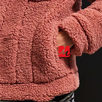 rivestimento del camionista di sherpa del vello di shearling delle tasche del petto di inverno 2 per gli uomini