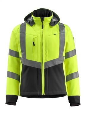 Rivestimenti impermeabili di colori di colori fluorescenti del rivestimento del softshell degli uomini dei rivestimenti del softshell riflettente degli abiti da lavoro