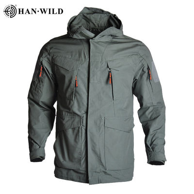 Rivestimento di bombardiere di verde dell'esercito della pista di Han Wild Oversized Denim Jacket M65